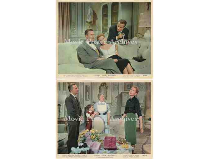 COUNT YOUR BLESSINGS, 1959, mini lobby card set, Deborah Kerr, Maurice Chevalier