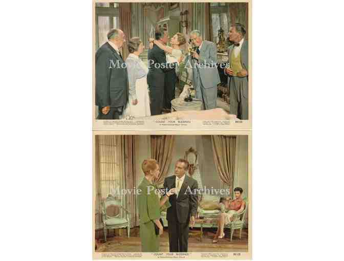 COUNT YOUR BLESSINGS, 1959, mini lobby card set, Deborah Kerr, Maurice Chevalier