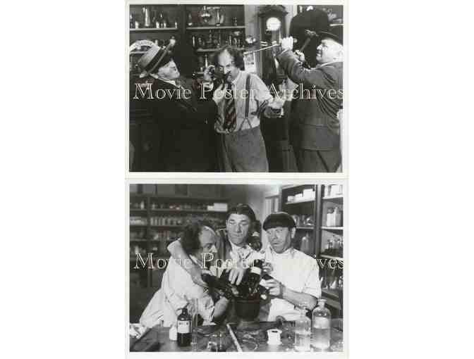 THREE STOOGES, 10 CLASSIC PHOTOS-A, Curly, Mo and Shemp Howard, Larry Fine.