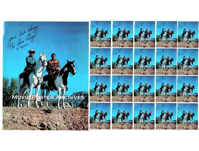 LONE RANGER AND TONTO, celebrity photographs, dealers lot