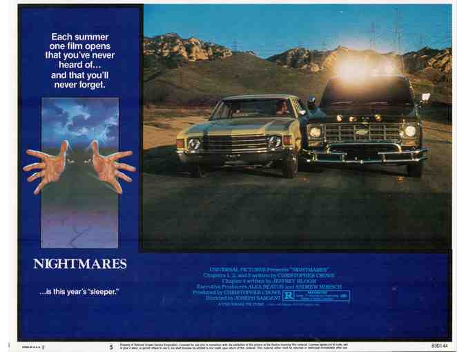 NIGHTMARES, 1983, lobby cards, Emilio Estevez, Moon Unit Zappa