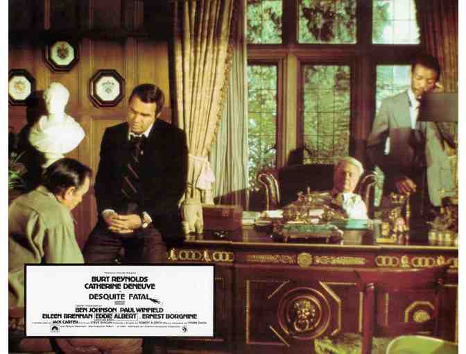 HUSTLE, 1975, lobby cards, Burt Reynolds, Catherine Deneuve