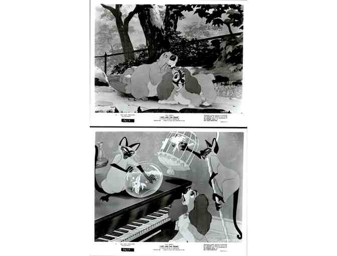 LADY AND THE TRAMP, 1955, movie stills, COLLECTORS LOT, Walt Disney cartoon