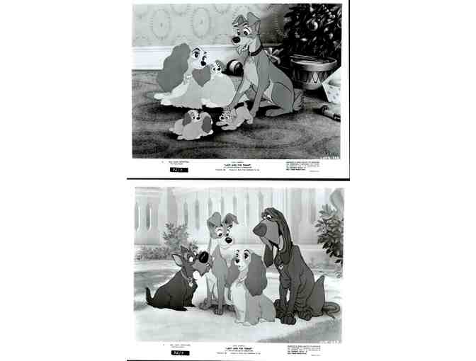 LADY AND THE TRAMP, 1955, movie stills, COLLECTORS LOT, Walt Disney cartoon