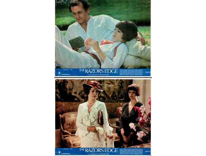 RAZORS EDGE, 1984, mini lobby cards, Bill Murray, Theresa Russell