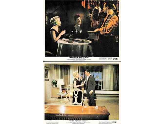 WHOS GOT THE ACTION, 1962, mini lobby cards, Dean Martin, Lana Turner