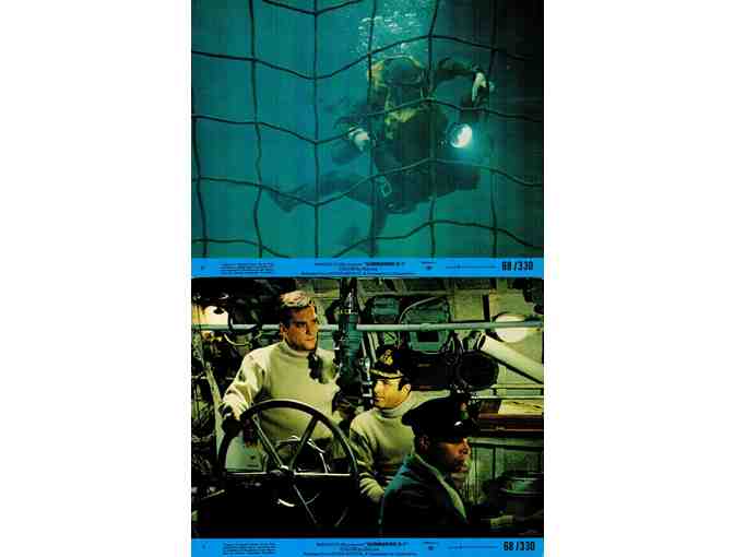 SUBMARINE X-1, 1968, mini lobby cards, James Caan, William Dysart