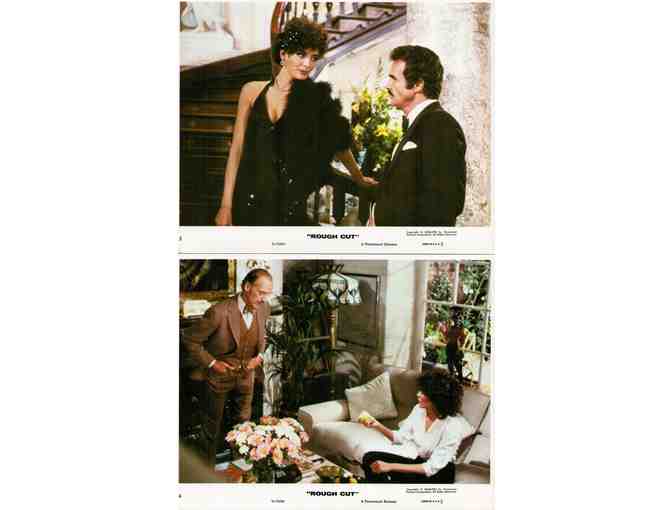 ROUGH CUT, 1980, mini lobby cards, Burt Reynolds, David Niven