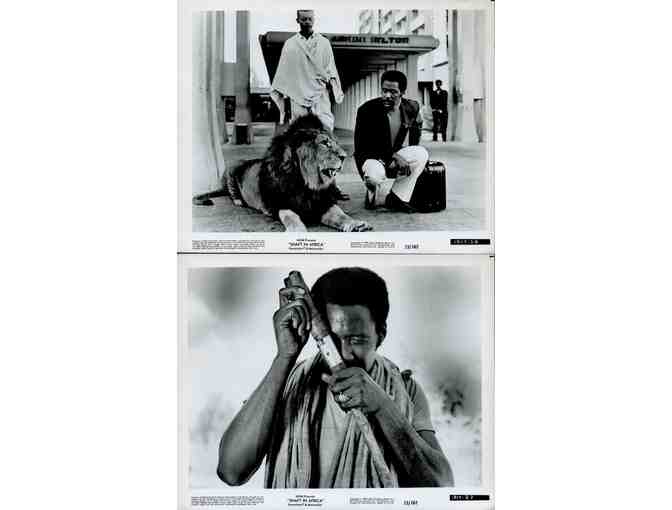SHAFT IN AFRICA, 1973, cards and stills, Richard Roundtree, Vonetta McGee