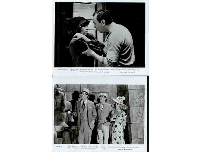 PURPLE ROSE OF CAIRO, 1985, cards and stills, Mia Farrow, Jeff Daniels