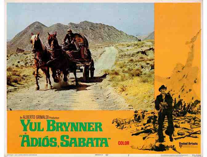 ADIOS, SABATA, 1971, lobby cards, Yul Brynner, Dean Reed
