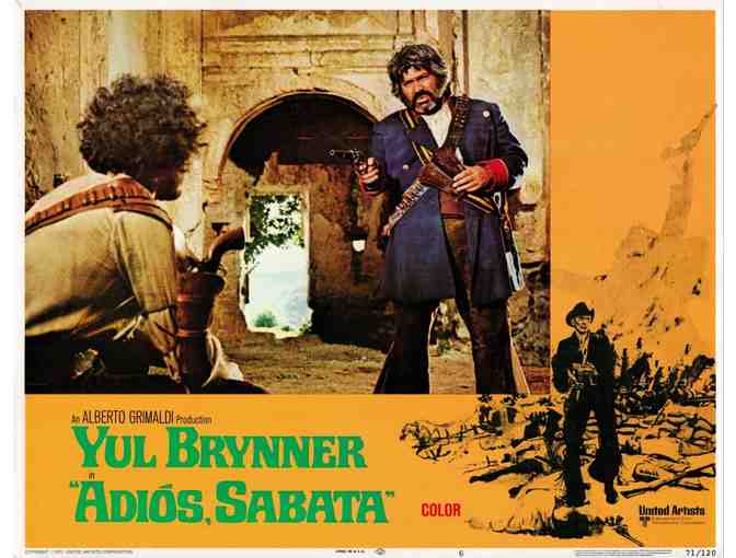 ADIOS, SABATA, 1971, lobby cards, Yul Brynner, Dean Reed