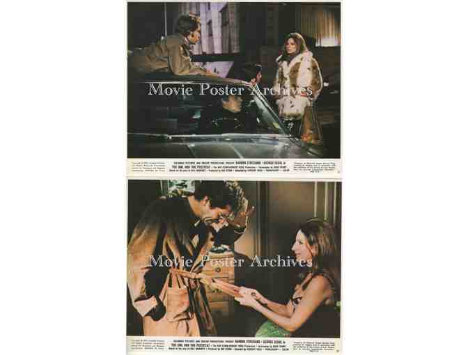 OWL AND THE PUSSYCAT, 1970, mini lobby cards, Barbra Streisand, George Segal