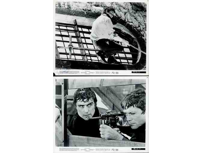 SITTING TARGET, 1972, cards and stills, Oliver Reed, Jill St John