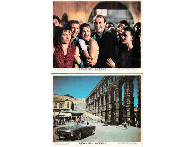 SPANISH AFFAIR, 1957, mini lobby cards, Richard Kiley, Carmen Sevilla