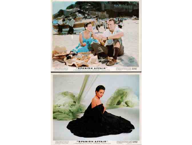 SPANISH AFFAIR, 1957, mini lobby cards, Richard Kiley, Carmen Sevilla