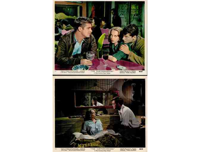 SUBTERRANEANS, 1960, mini lobby cards, George Peppard, Leslie Caron