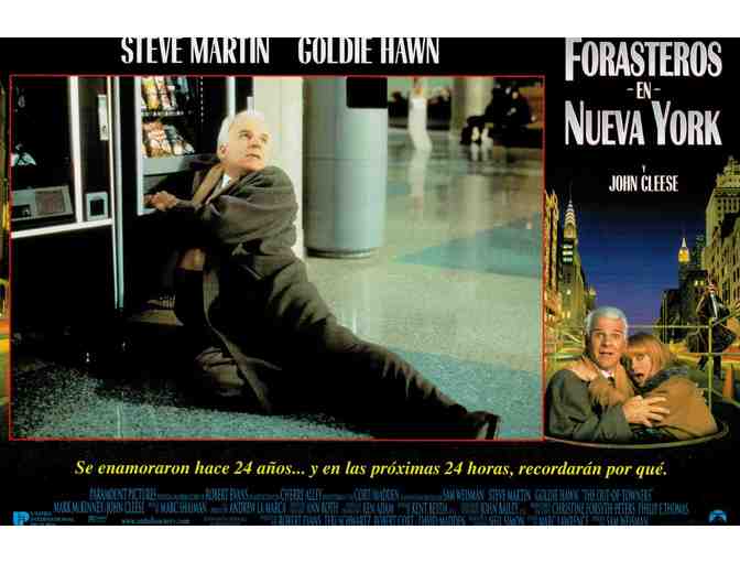 OUT OF TOWNERS, 1999, Spanish lobby cards, Steve Martin, Goldie Hawn