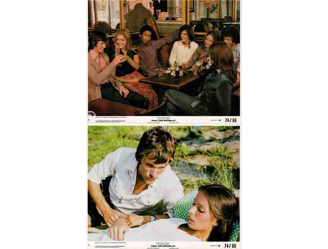 PAUL AND MICHELLE, 1974, mini lobby cards, Anicee Alvina, Keir Dullea