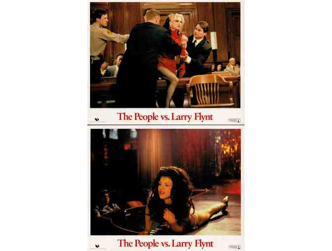 PEOPLE VS LARRY FLYNT, 1996, mini lobby cards, Woody Harrelson, Courtney Love