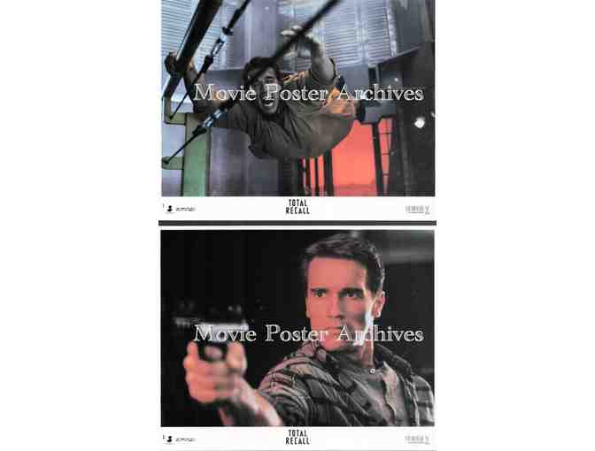 TOTAL RECALL, 1990, mini lobby cards, Arnold Schwarzenegger