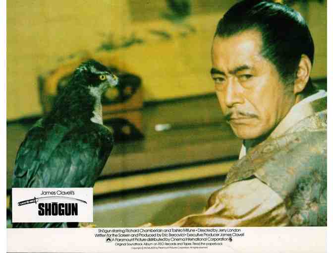 SHOGUN, 1980, lobby cards, Richard Chamberlain, Toshiro Mifune
