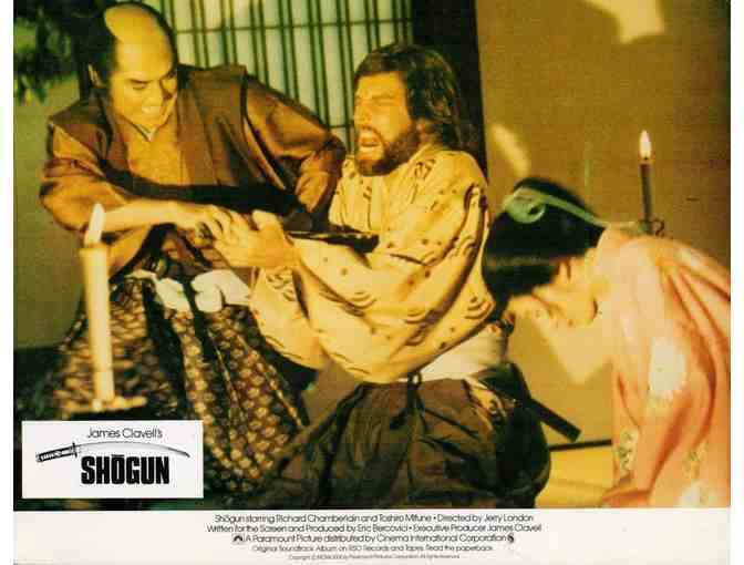 SHOGUN, 1980, lobby cards, Richard Chamberlain, Toshiro Mifune
