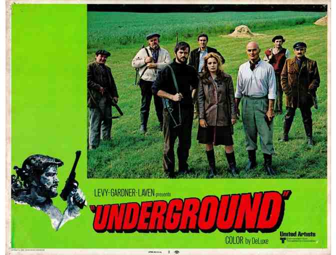 UNDERGROUND, 1970, lobby cards, Robert Goulet, Daniele Gaubert