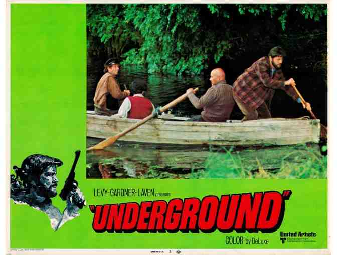 UNDERGROUND, 1970, lobby cards, Robert Goulet, Daniele Gaubert