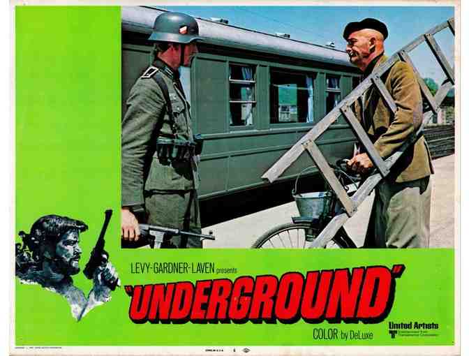 UNDERGROUND, 1970, lobby cards, Robert Goulet, Daniele Gaubert