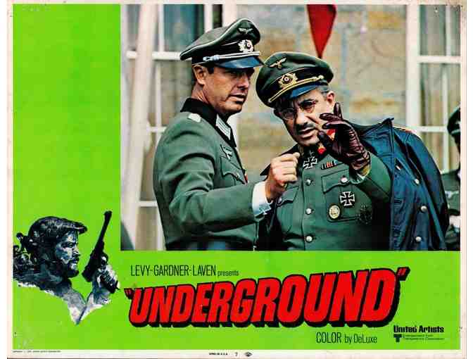 UNDERGROUND, 1970, lobby cards, Robert Goulet, Daniele Gaubert