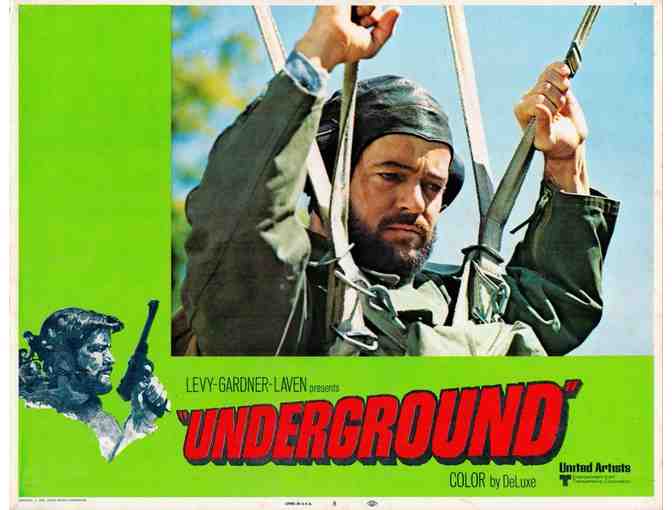 UNDERGROUND, 1970, lobby cards, Robert Goulet, Daniele Gaubert