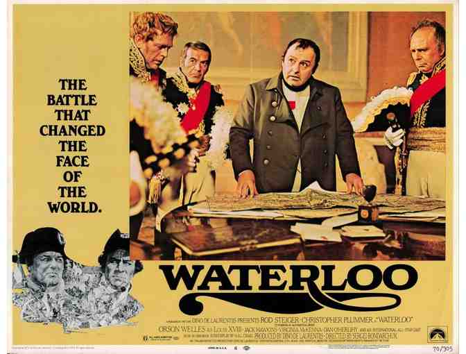 WATERLOO, 1970, lobby cards, Rod Steiger, Orson Welles