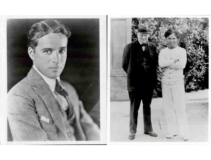 Charlie Chaplin, group of classic celebrity portraits, stills or photos