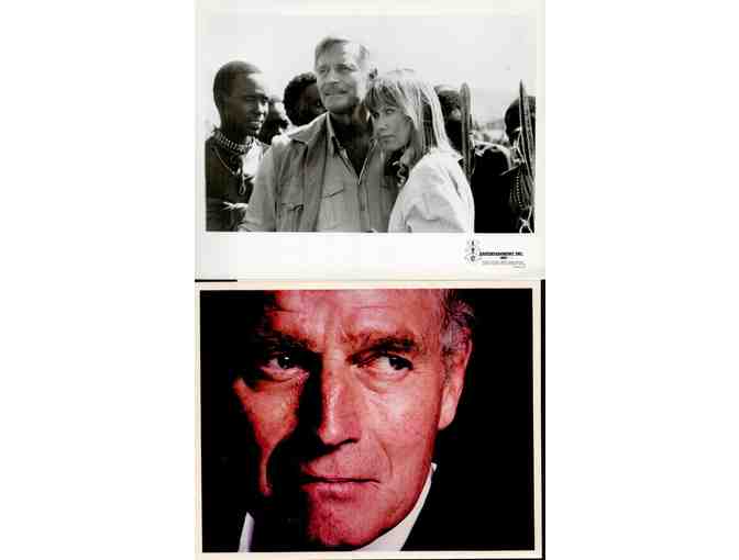 Charlton Heston, group of classic celebrity portraits, stills or photos