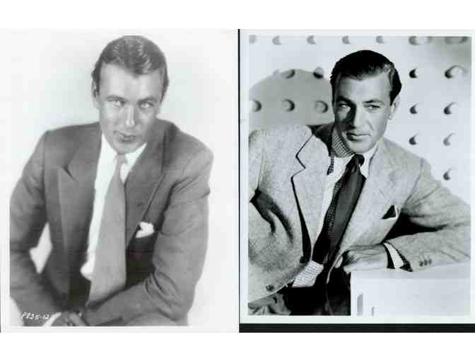Gary Cooper, group of classic celebrity portraits, stills or photos