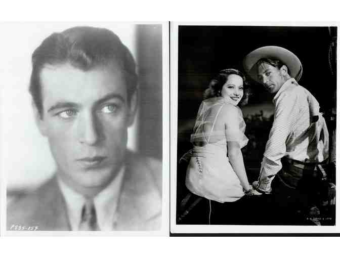 Gary Cooper, group of classic celebrity portraits, stills or photos