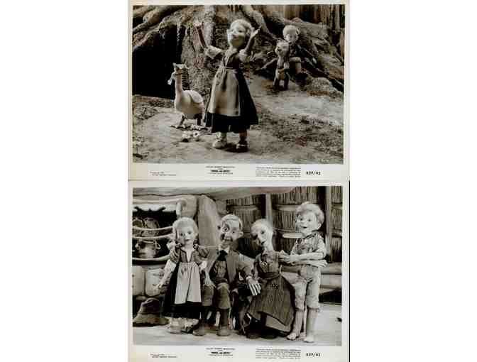 HANSEL AND GRETEL, 1954, movie stills, collectors lot, Kinemin puppets