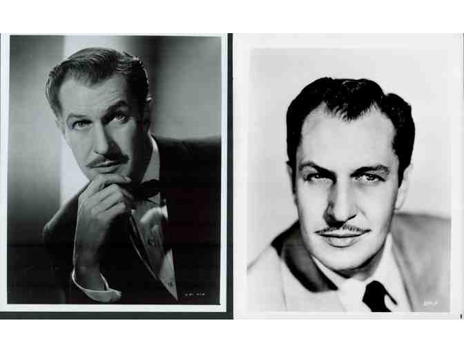 VINCENT PRICE, group of classic celebrity portraits, stills or photos