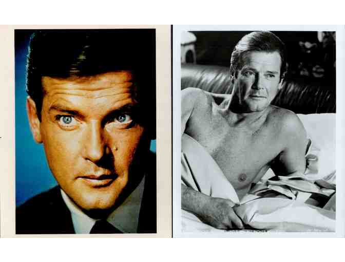 ROGER MOORE, group of classic celebrity portraits, stills or photos