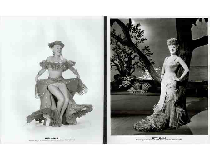 BETTY GRABLE, group of classic celebrity portraits, stills or photos