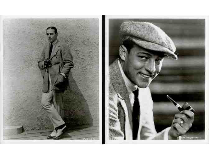 RUDOLPH VALENTINO, group of classic celebrity portraits, stills or photos