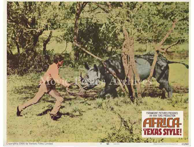 AFRICA -- TEXAS STYLE, 1967, lobby cards, Hugh O'Brian, John Mills
