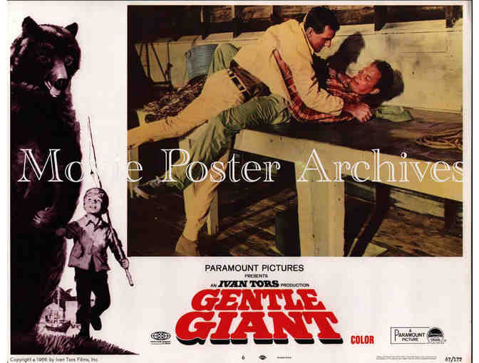 GENTLE GIANT, 1967, lobby cards, Dennis Weaver, Vera Miles, Clint Howard