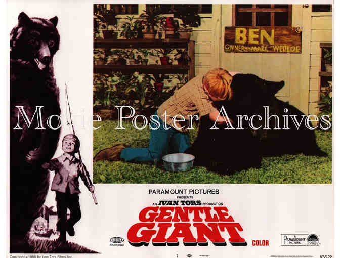 GENTLE GIANT, 1967, lobby cards, Dennis Weaver, Vera Miles, Clint Howard