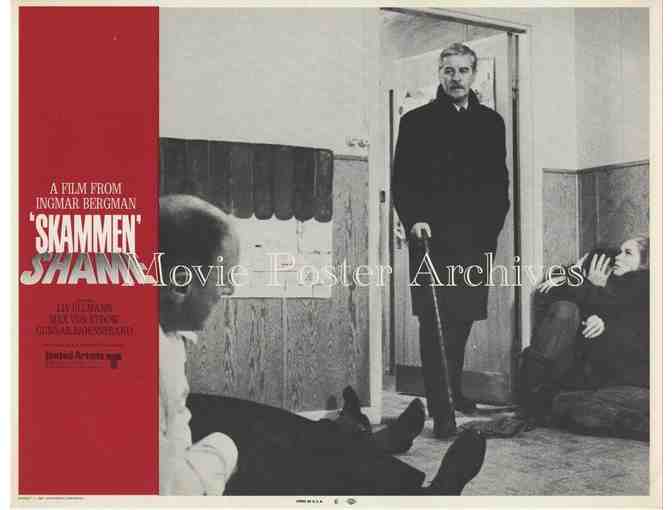 SHAME, 1969, lobby cards, Liv Ullmann, Max Von Sydow