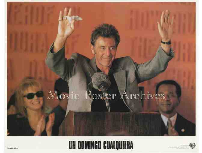 ANY GIVEN SUNDAY, 1999. Spanish lobby cards, Al Pacino, Cameron Diaz, Jim Brown