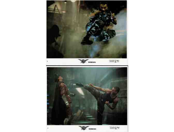 STREET FIGHTER, 1994, mini lobby cards, Jean-Claude Van Damme, Raul Julia