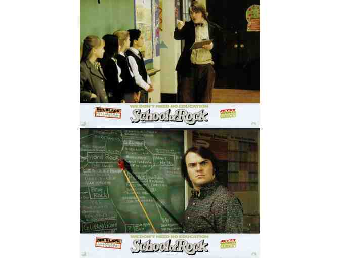 SCHOOL OF ROCK, 2003, German lobby cards, Jack Black, Joan Cusack