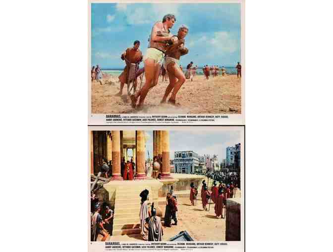 BARABBAS, 1962, mini lobby cards, Anthony Quinn, Ernest Borgnine
